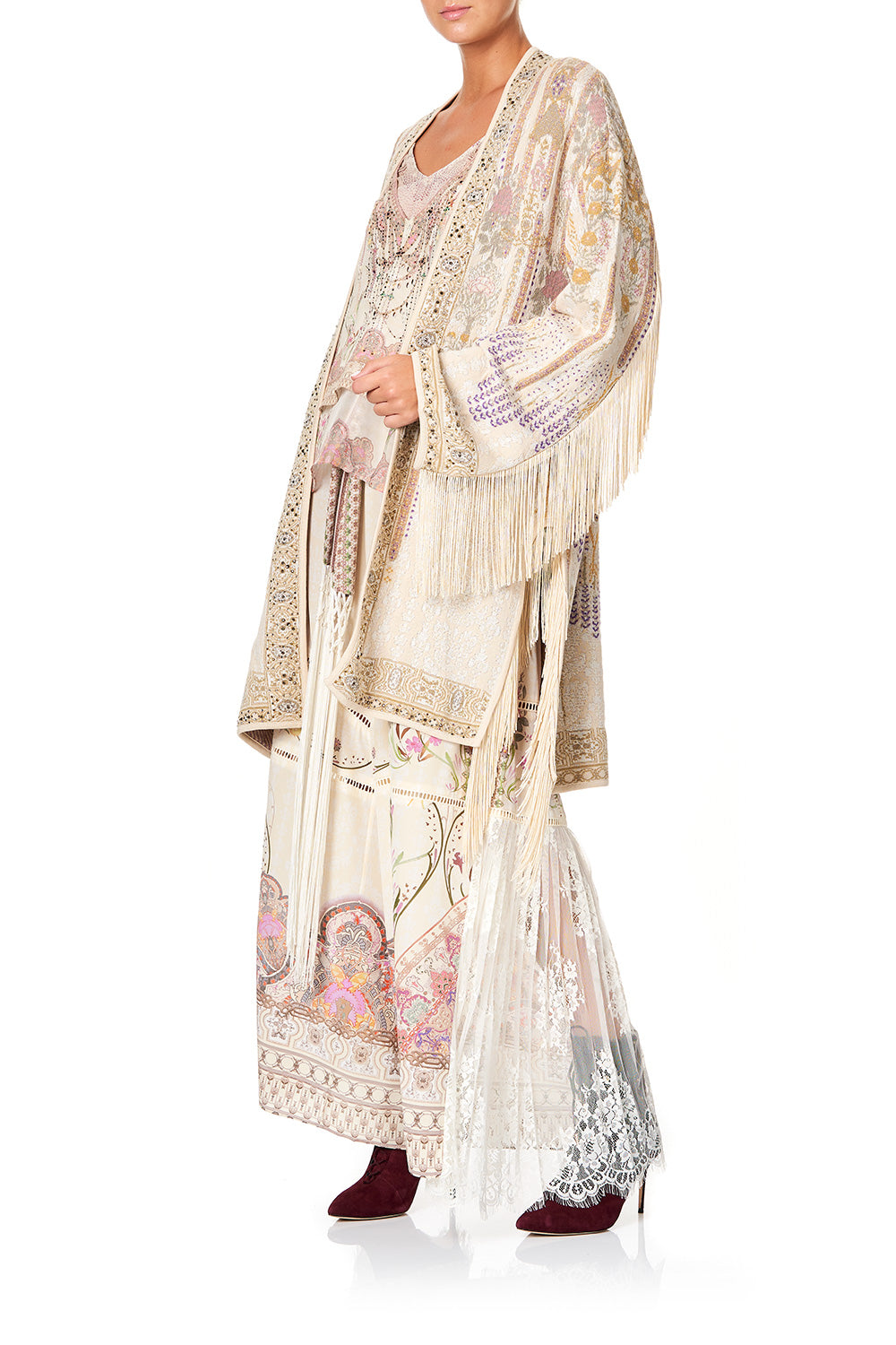 CAMILLA FRINGED JACQUARD JACKET GOLDEN AGE