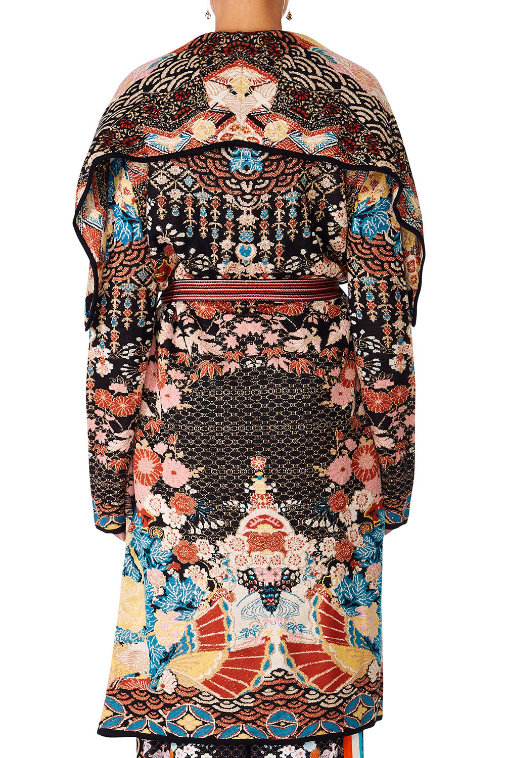 CAMILLA GALAXY GIRL LONG JAQUARD CARDIGAN W TIE