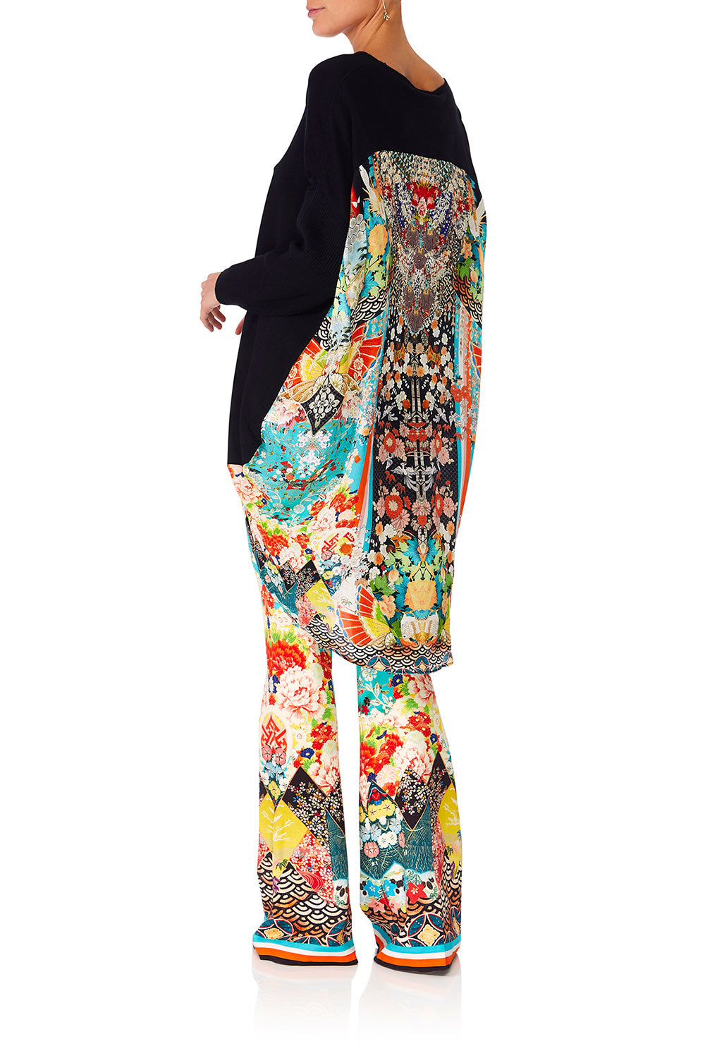 CAMILLA GALAXY GIRL HIGH WAISTED FLARED TROUSER