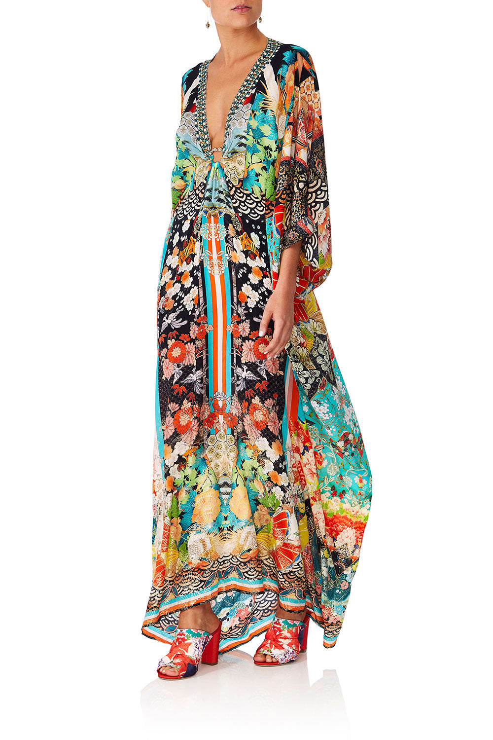 CAMILL GALAXY GIRL SPLIT SLEEVE KAFTAN WHARDWARE