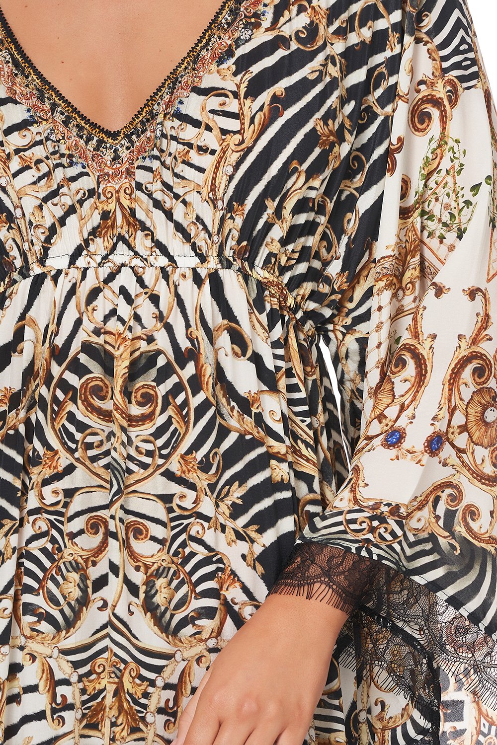 GATHERED PANEL DRESS NIGHT WAITING FOR DAY