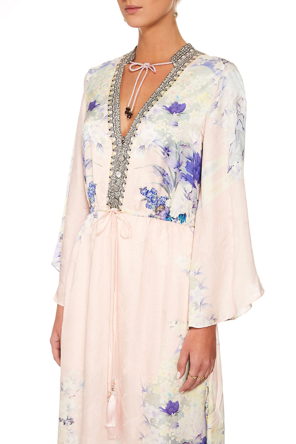 CAMILLA HARAJUKU HEIRESS DRAWSTRING BUTTON UP DRESS