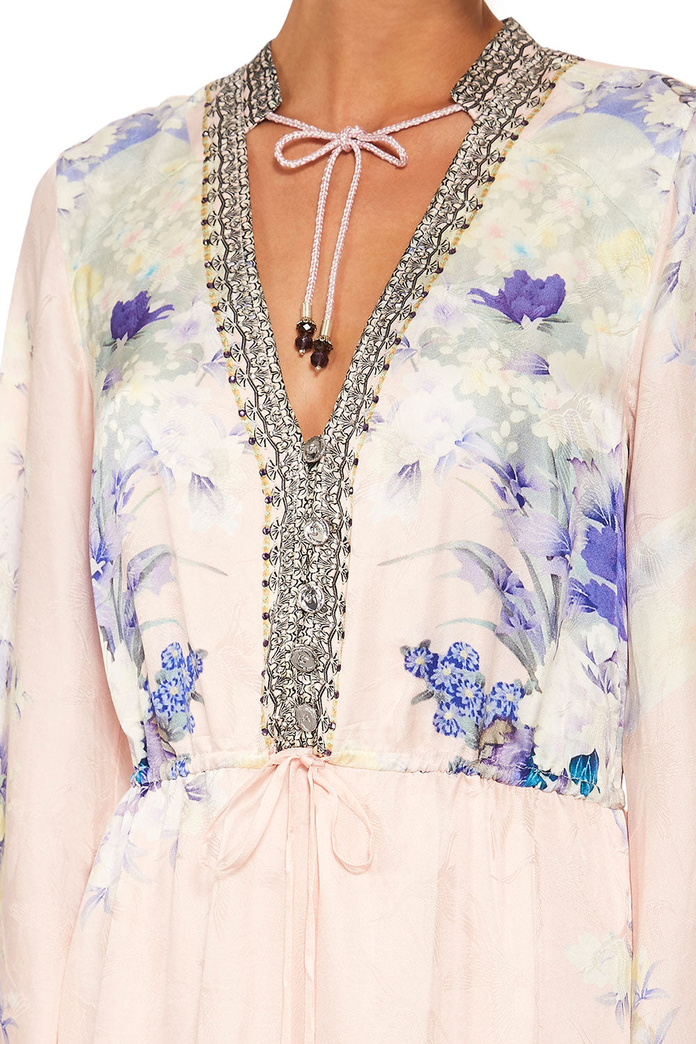 CAMILLA HARAJUKU HEIRESS DRAWSTRING BUTTON UP DRESS