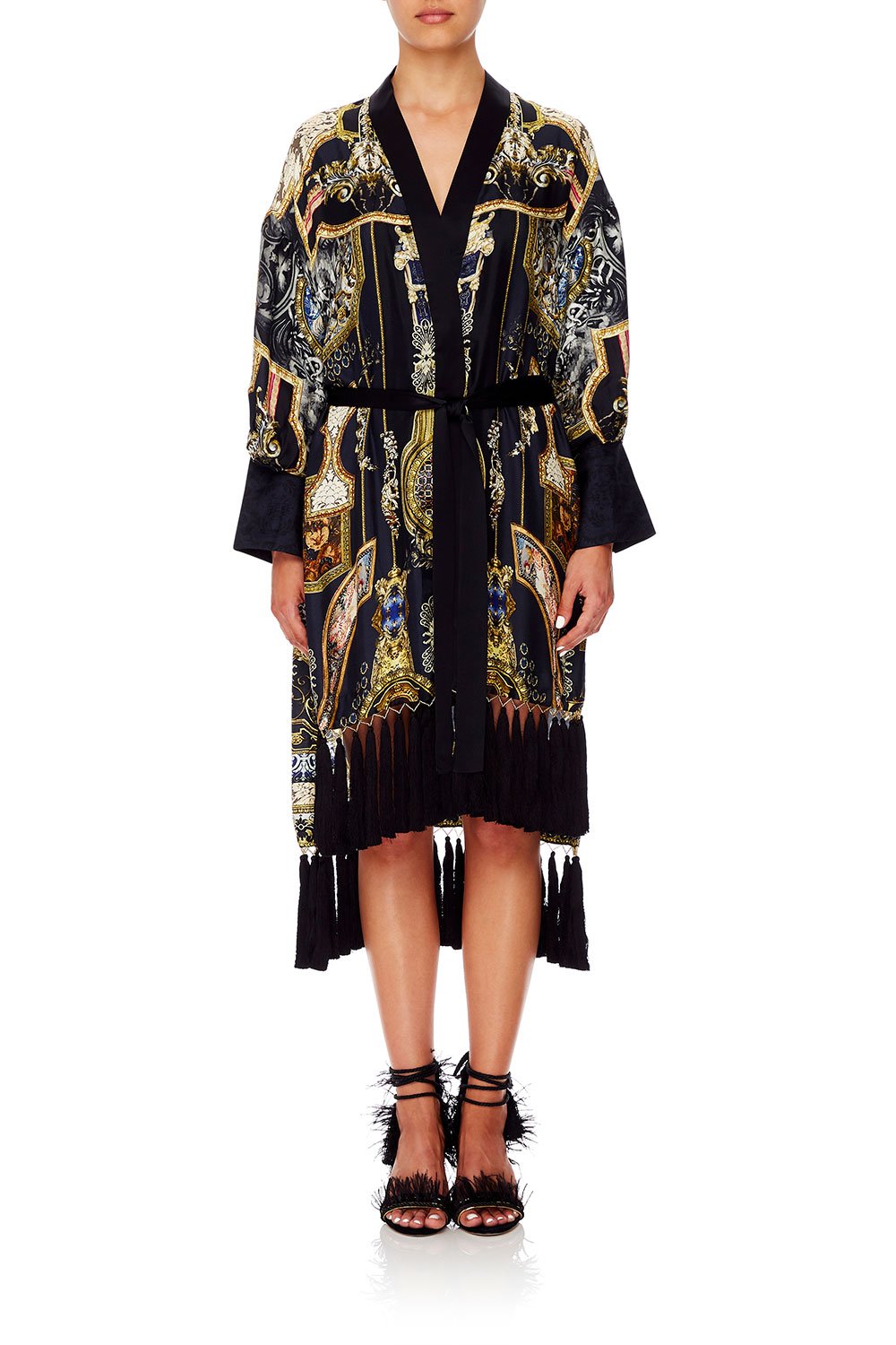 CAMILLA HIGH LOW HEM LAYER WITH CUFF MIDNIGHT MEETING