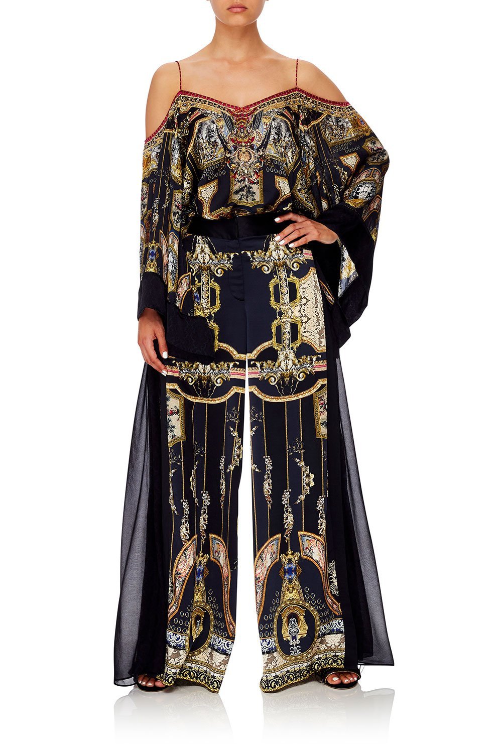 FLARE SLEEVE TOP MIDNIGHT MEETING