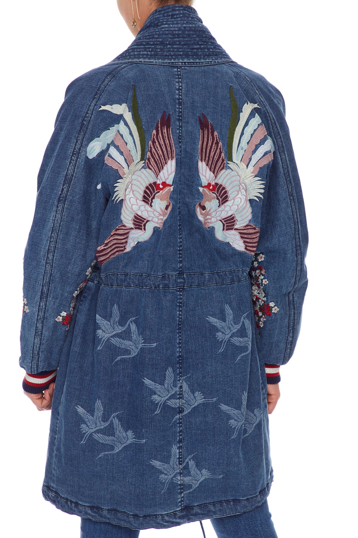 JACKET WITH KNOTCHED COLLAR FOR THE FANS