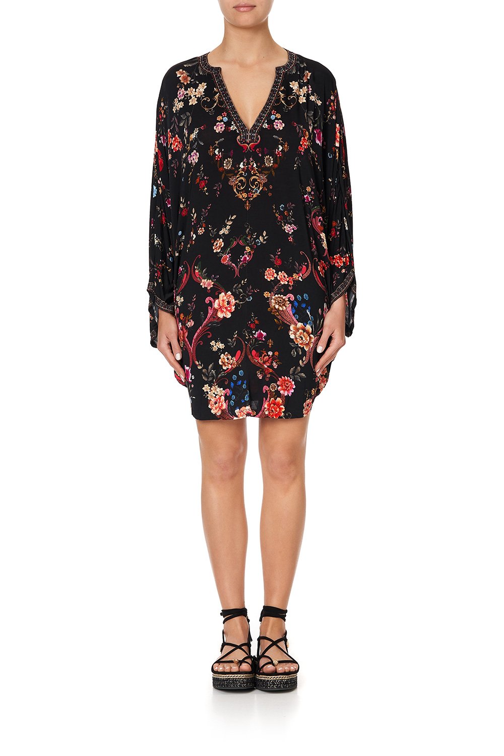 JERSEY SHORT KAFTAN WITH CURVED HEM A GIRL LIKE YOU