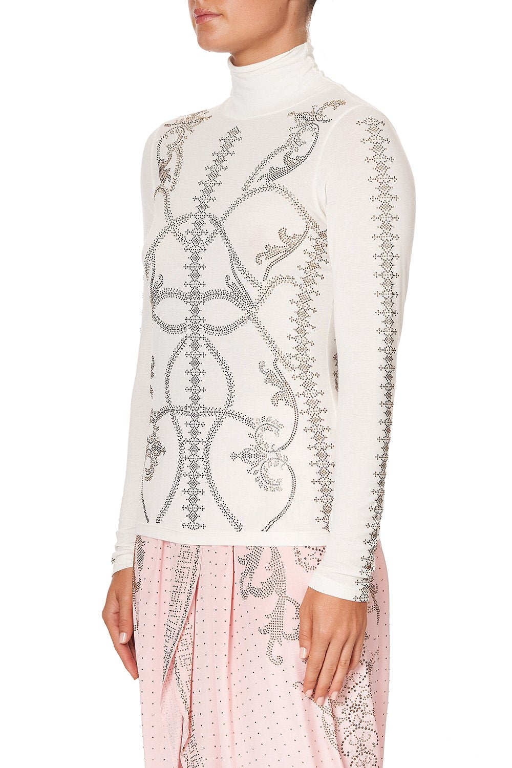 JERSEY TURTLENECK LUXE CREAM