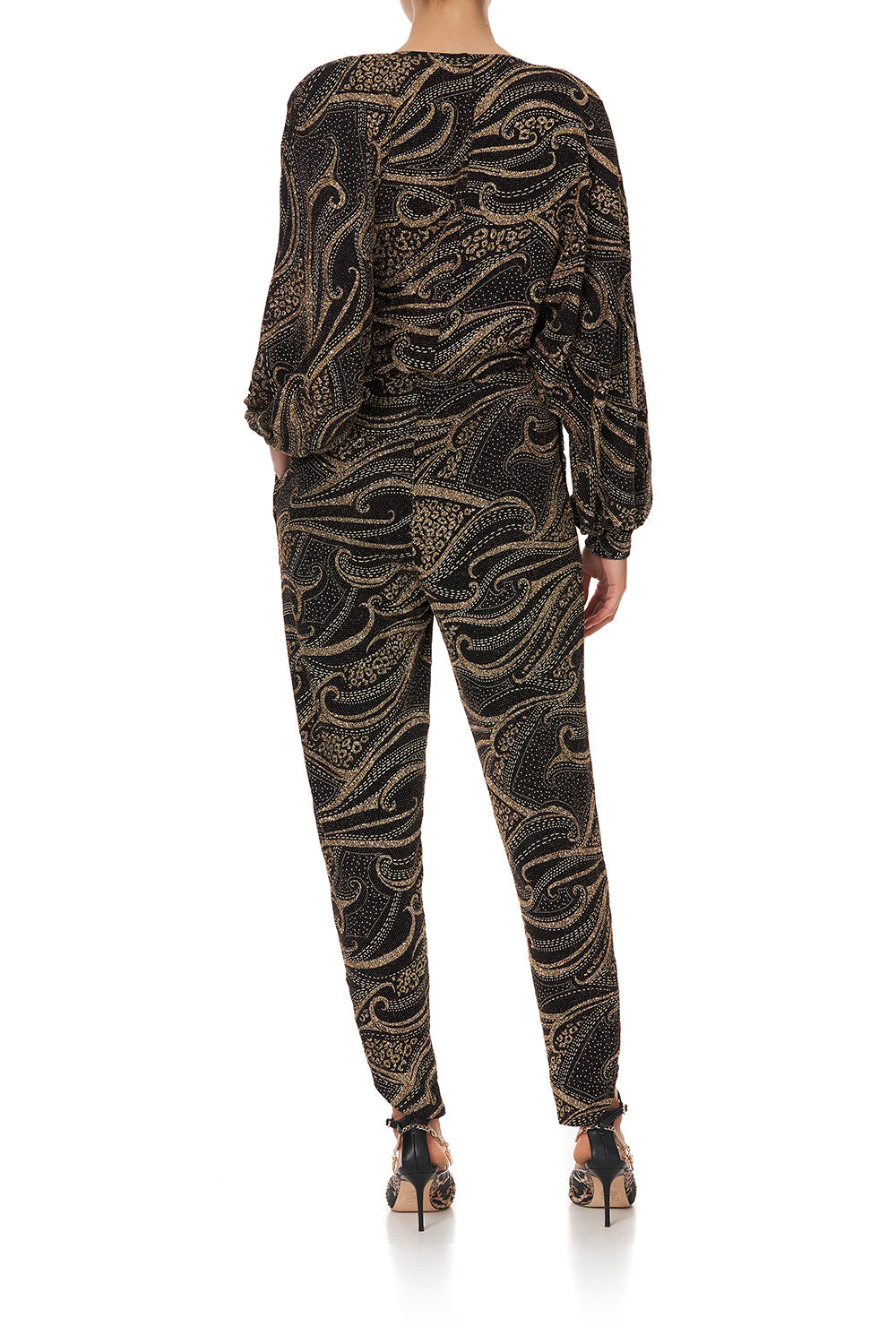 JERSEY TWIST FRONT JUMPSUIT STUDIO 54