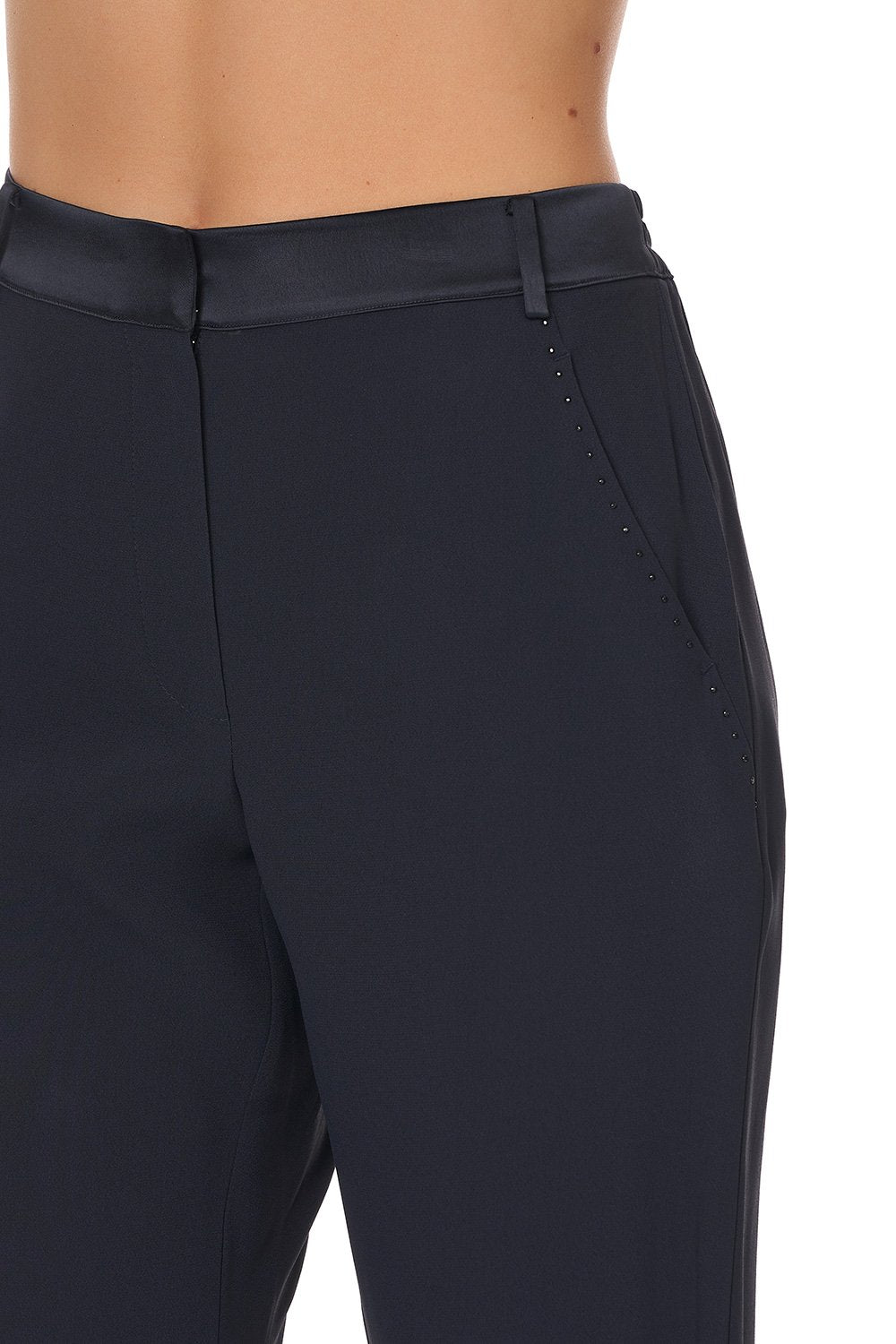 JOGGER WITH ENCASED ELASTIC CUFF SOLID NAVY