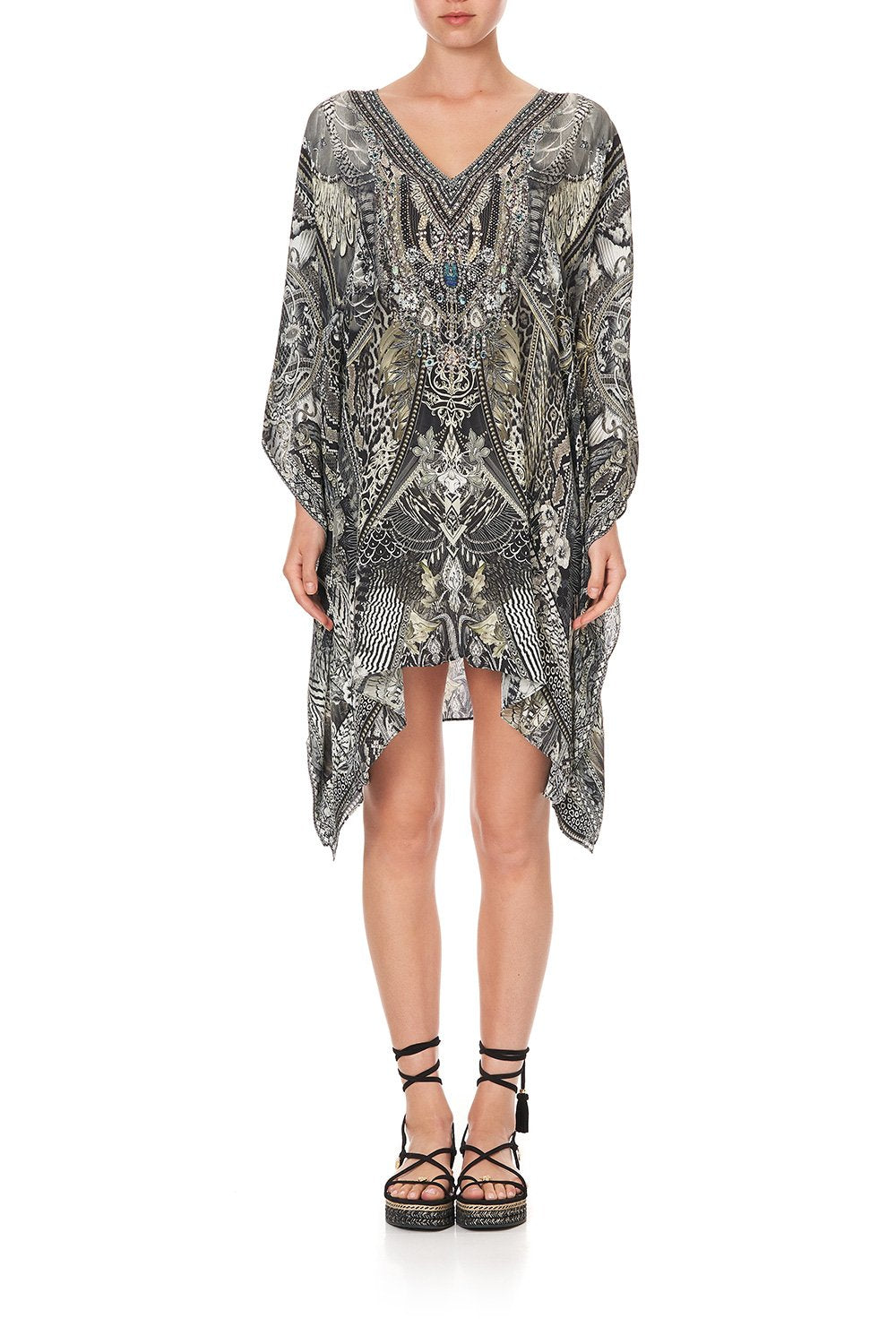 KAFTAN WITH BUTTON UP SLEEVES ONE TRIBE