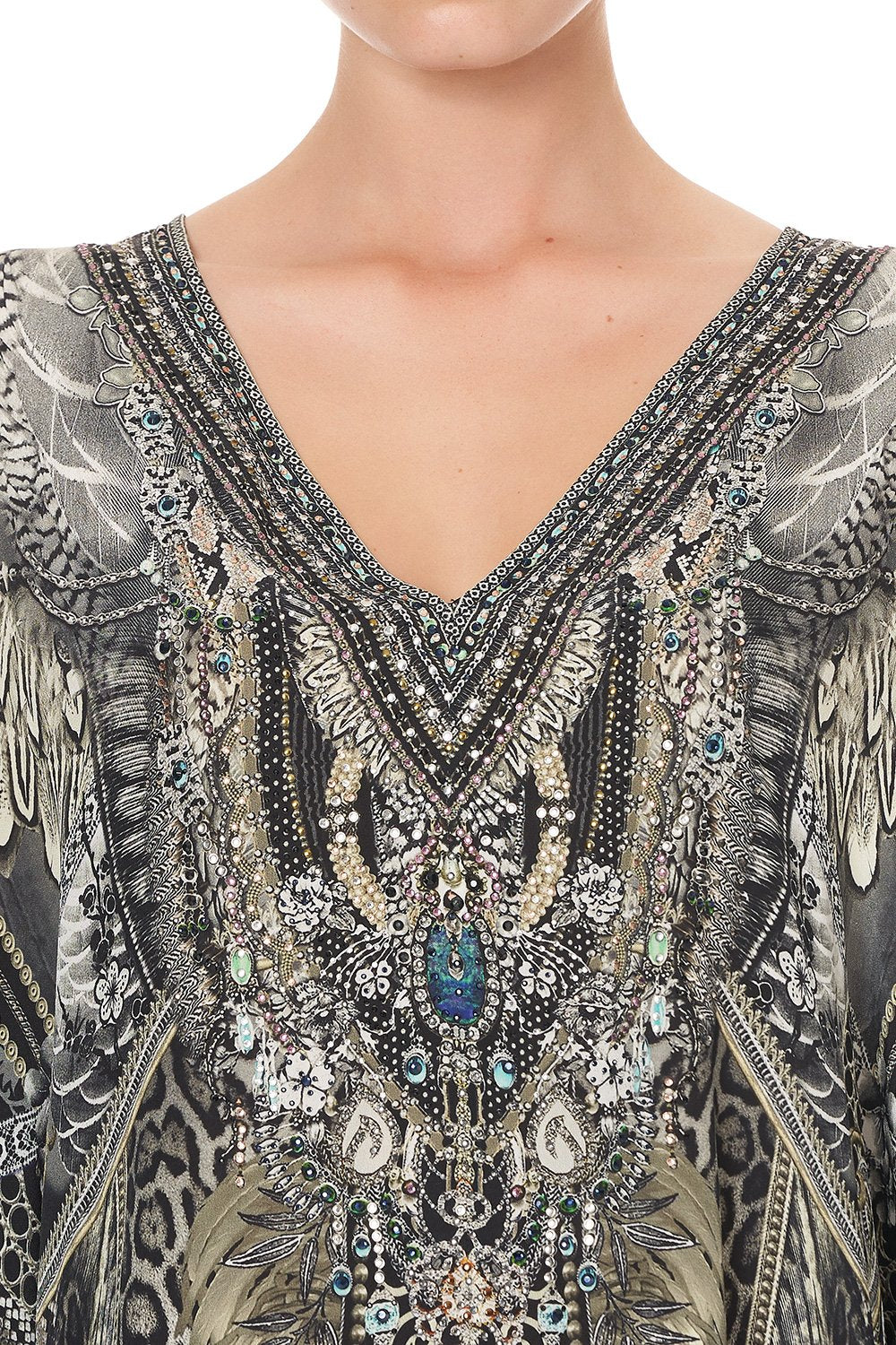 KAFTAN WITH BUTTON UP SLEEVES ONE TRIBE