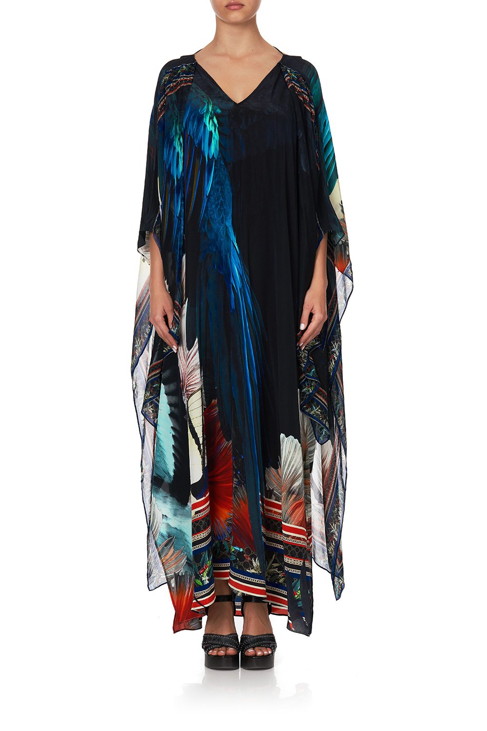 KAFTAN WITH DOUBLE SLEEVE NIGHT FLIGHT