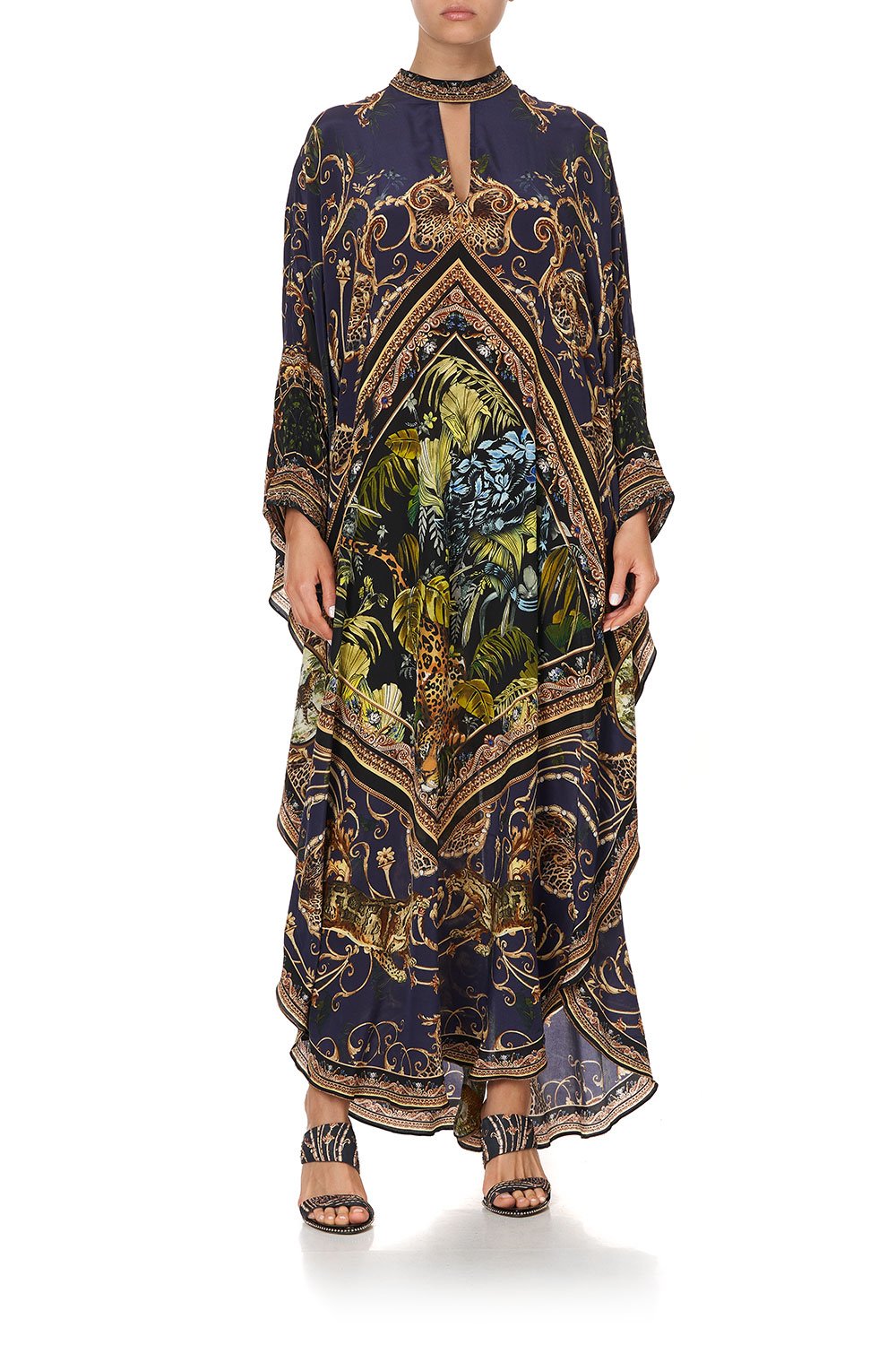 KAFTAN WITH HIGH COLLAR STAND SEVEN DAY WEEKEND