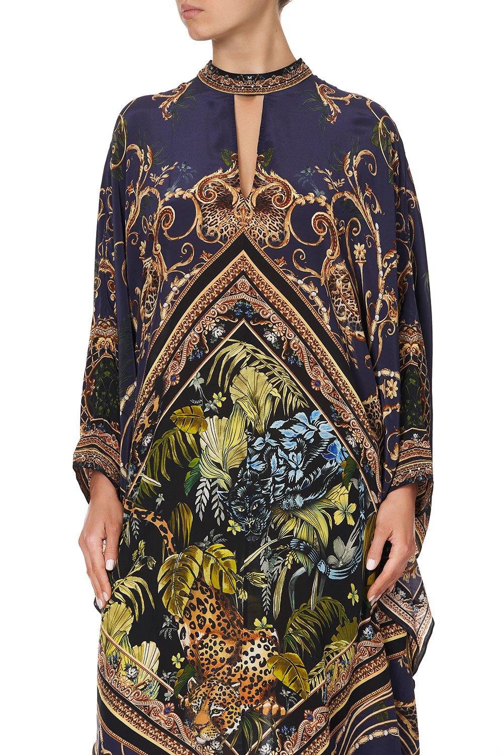 KAFTAN WITH HIGH COLLAR STAND SEVEN DAY WEEKEND