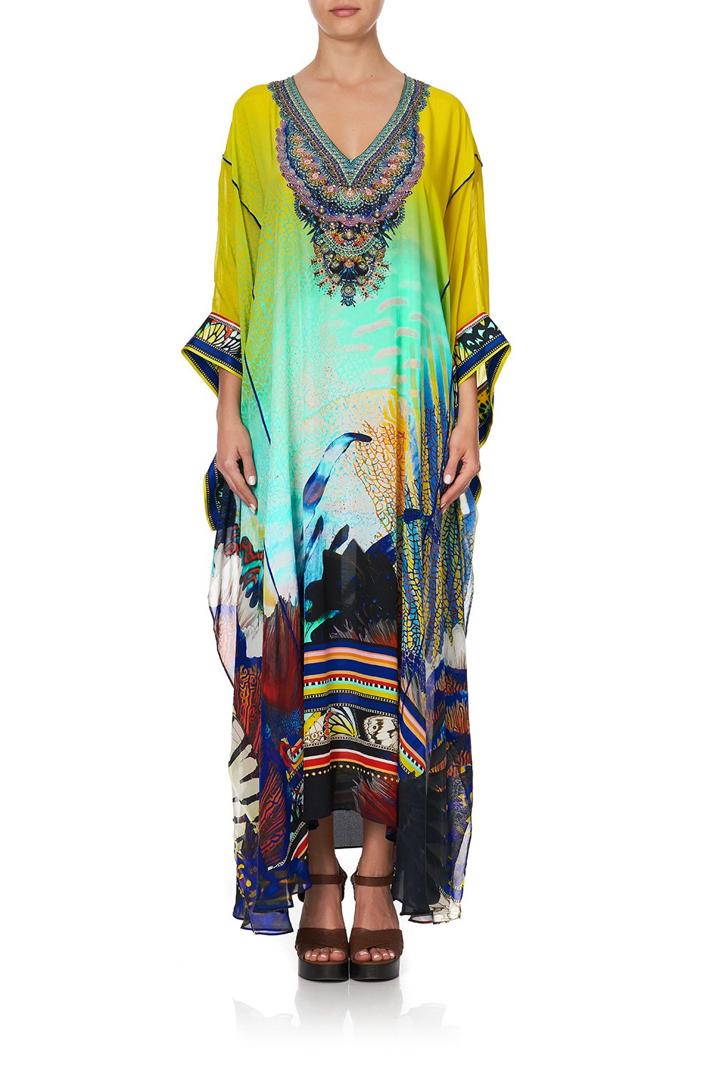 KAFTAN WITH SHEER SLEEVE SOUTHERN MERMAID