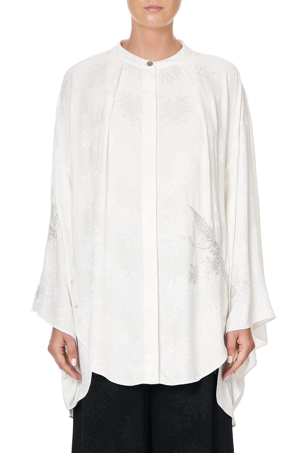 KIMONO SLEEVE BLOUSE SILVER LININGS