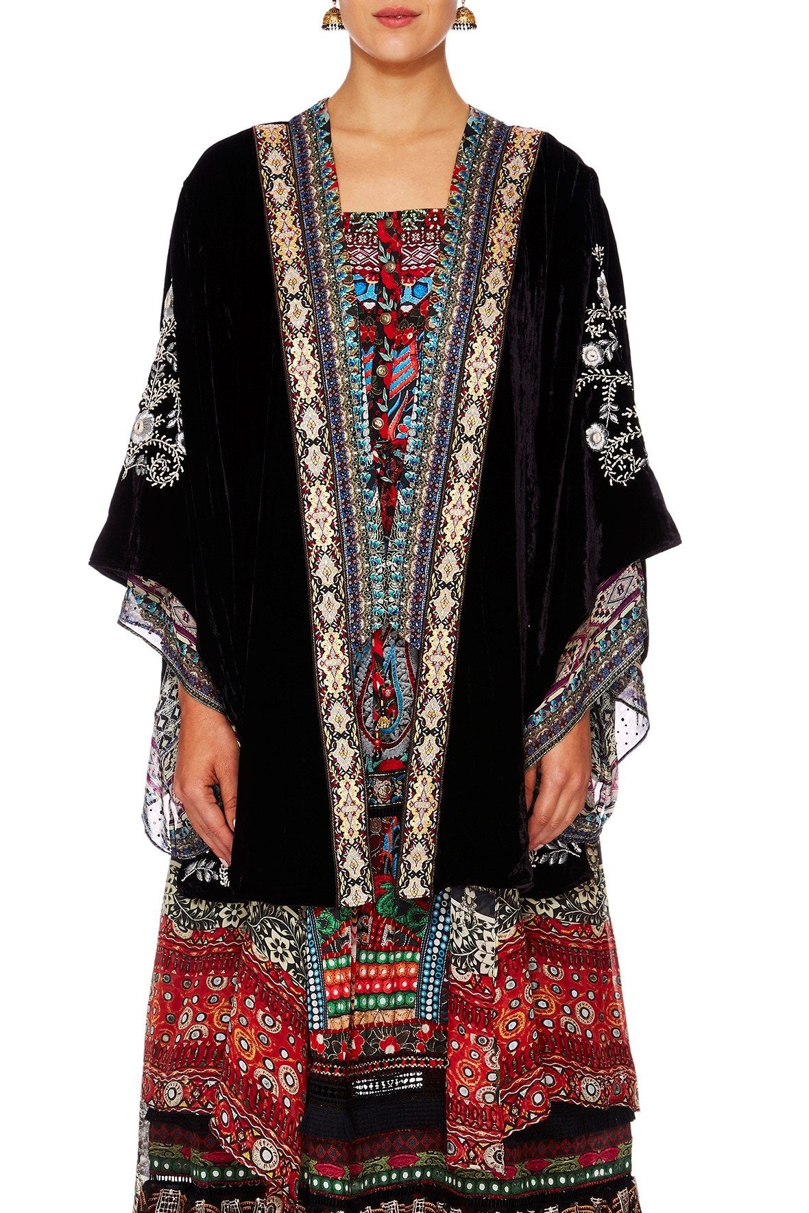 CAMILLA JAGGIS KINGDOM KIMONO W LONG UNDERLAY