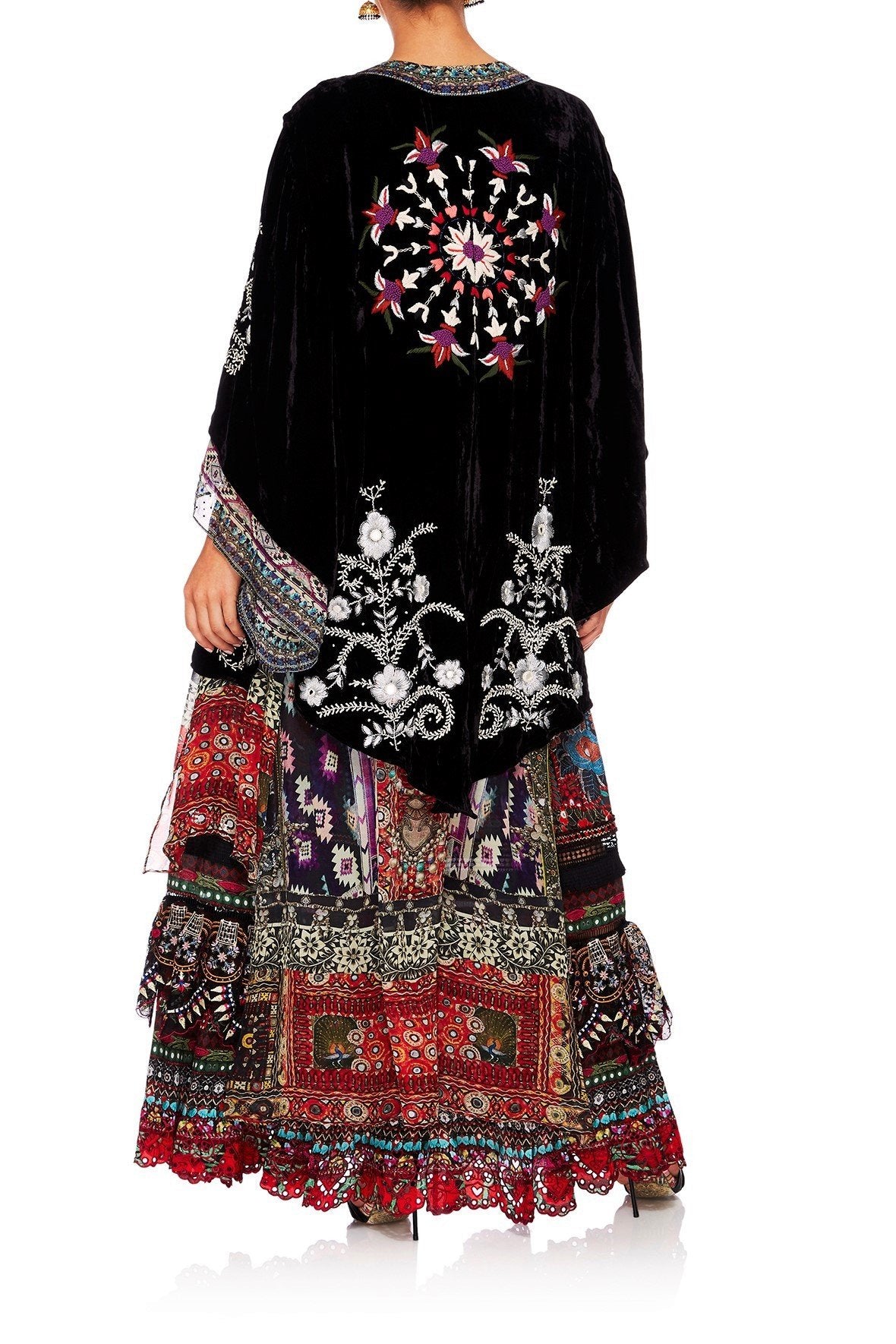 CAMILLA JAGGIS KINGDOM KIMONO W LONG UNDERLAY