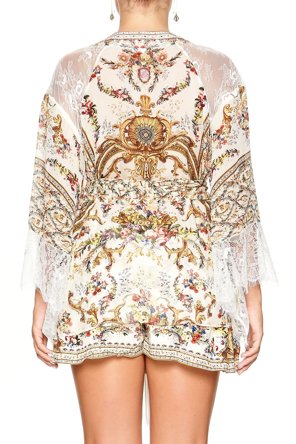 CAMILLA KIMONO WITH EMBROIDERY INSERT OLYMPE ODE