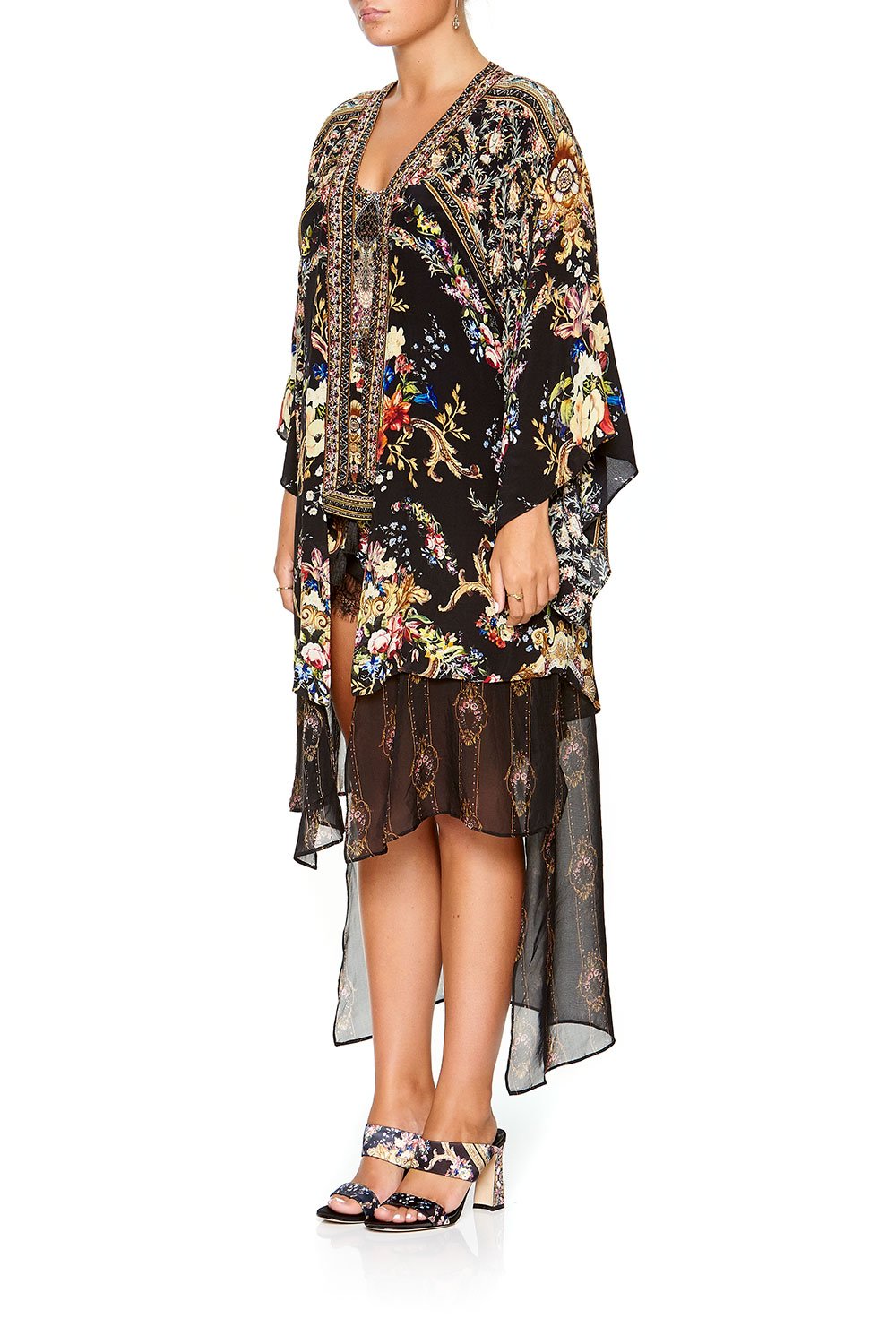 KIMONO WITH LONG UNDERLAY FRIEND IN FLORA