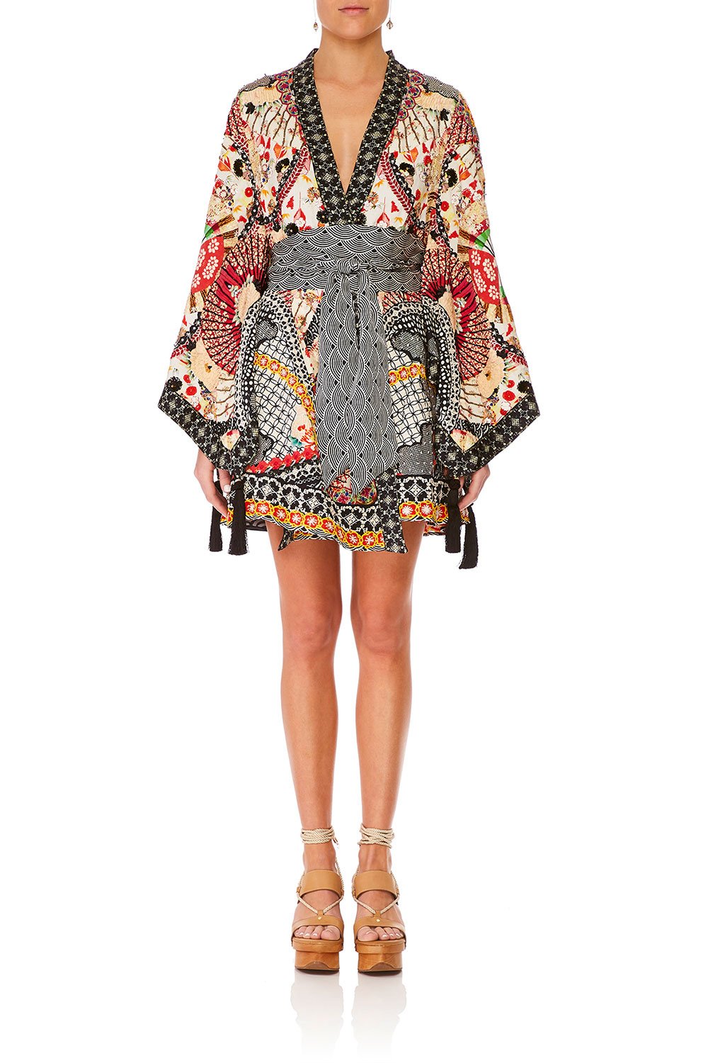 CAMILLA VINTAGE VIXEN KIMONO WRAP DRESS W OBI
