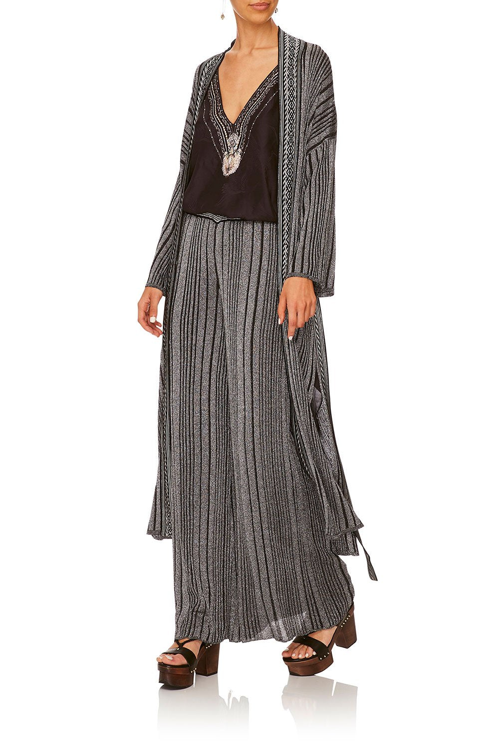 CAMILLA WILD MOONCHILD KNIT LAYERING PIECE W CROPPED SLEEVE