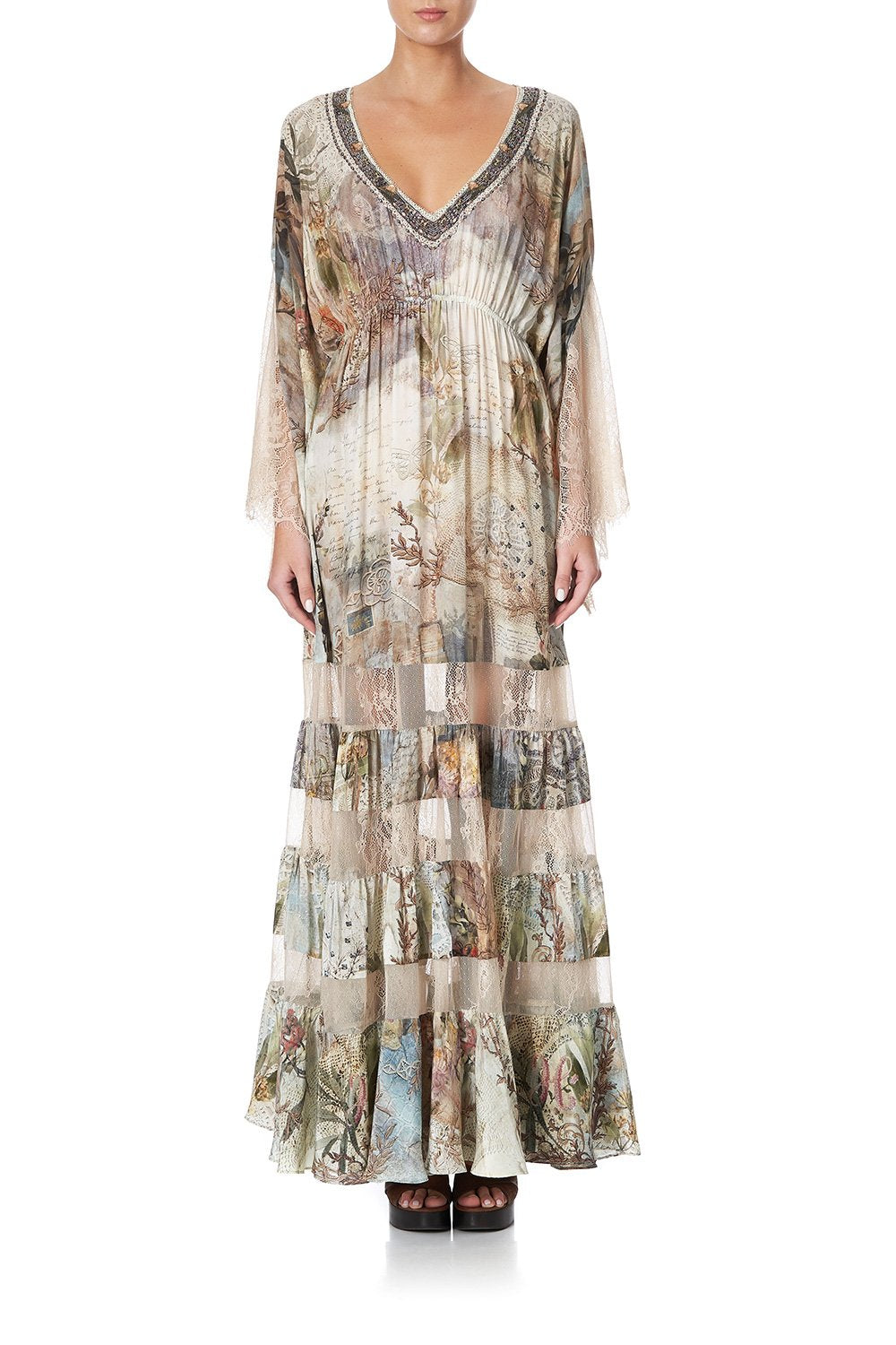 LACE PANEL DRESS LETTERS FROM HILDA