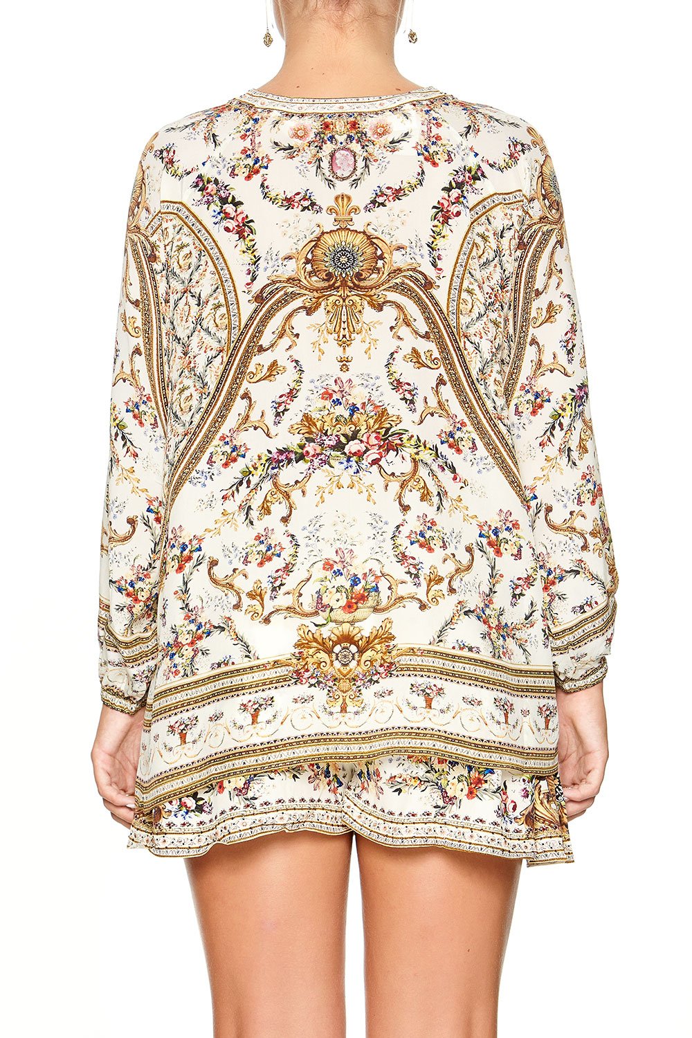 CAMILLA LACE UP BLOUSE OLYMPE ODE