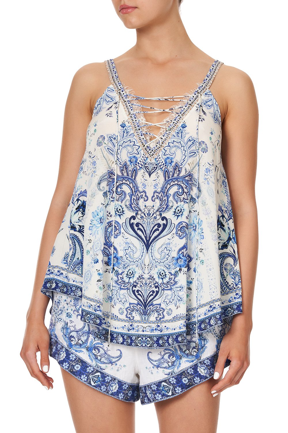 LACE UP EYELET CAMI TALKING ABOUT A REVOLUTION