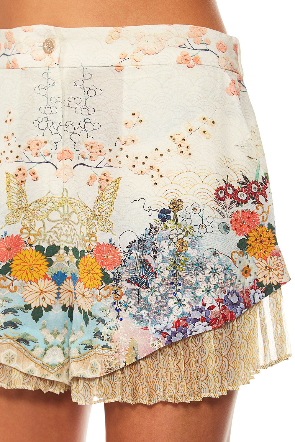 CAMILLA LADY LABYRINTH SHORT W PLEAT UNDERLAY