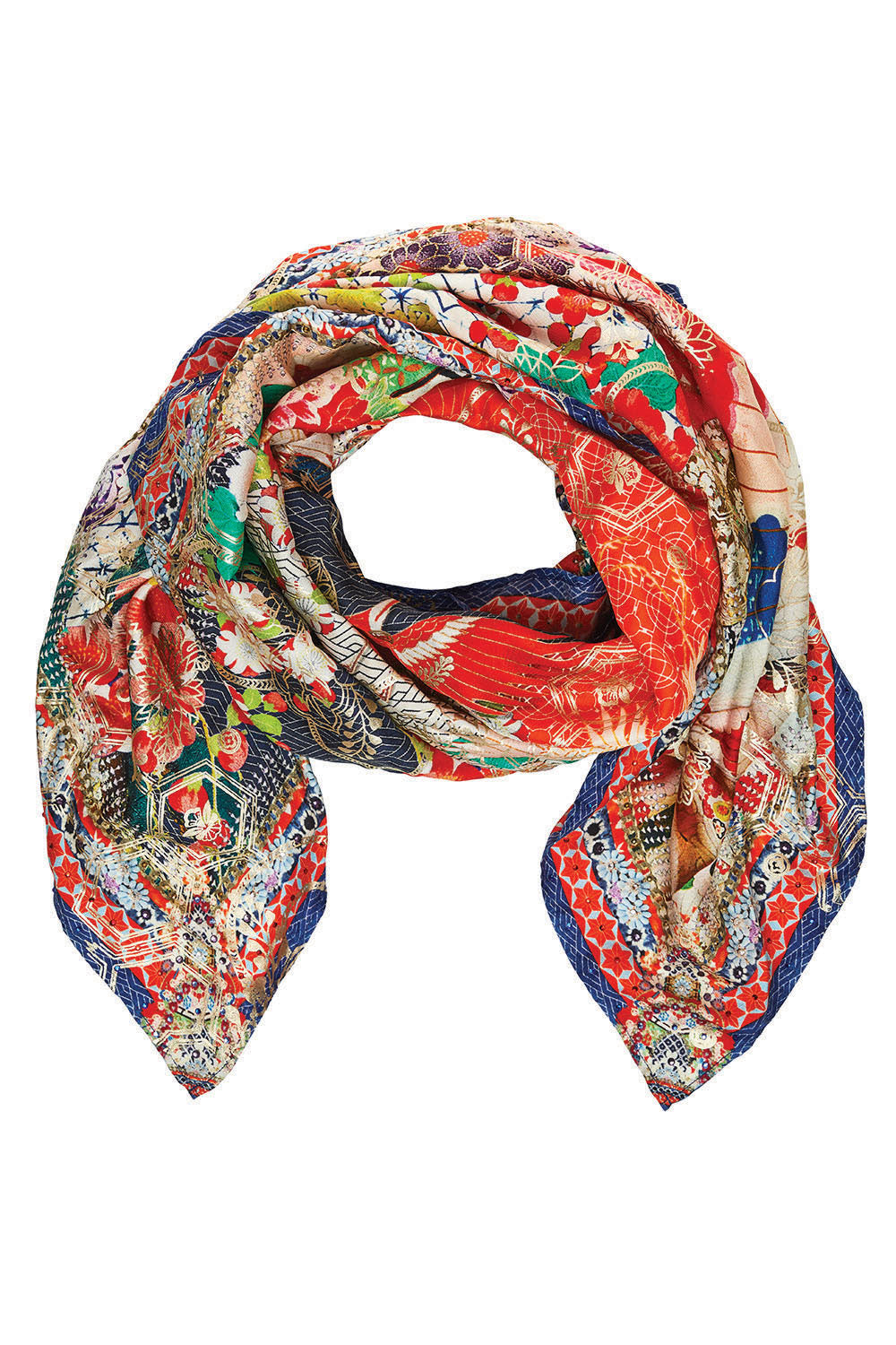 CAMILLA GEISHA GIRL LARGE SQUARE SCARF