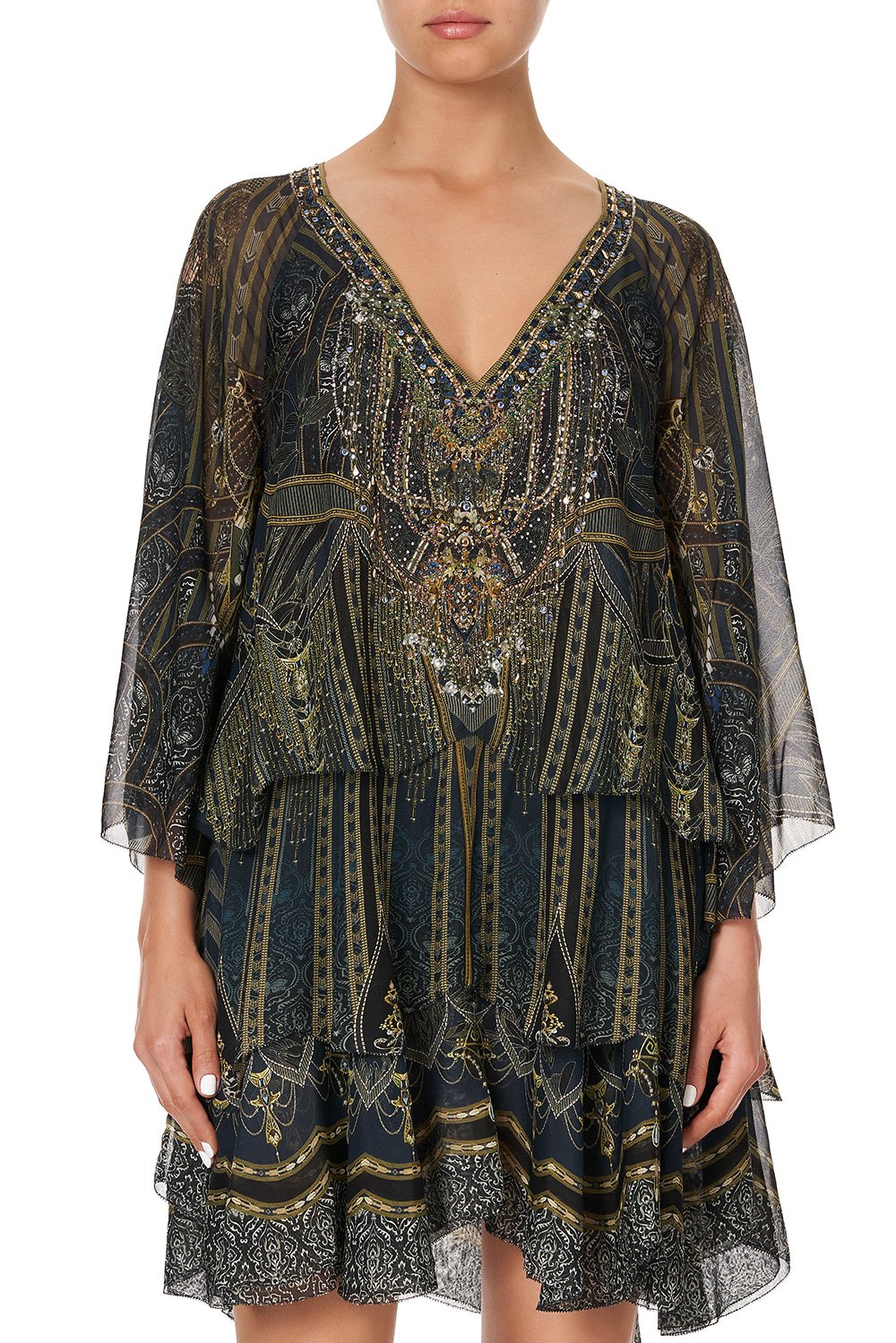 LAYERED FRILL SHORT DRESS GREAT SCOTT