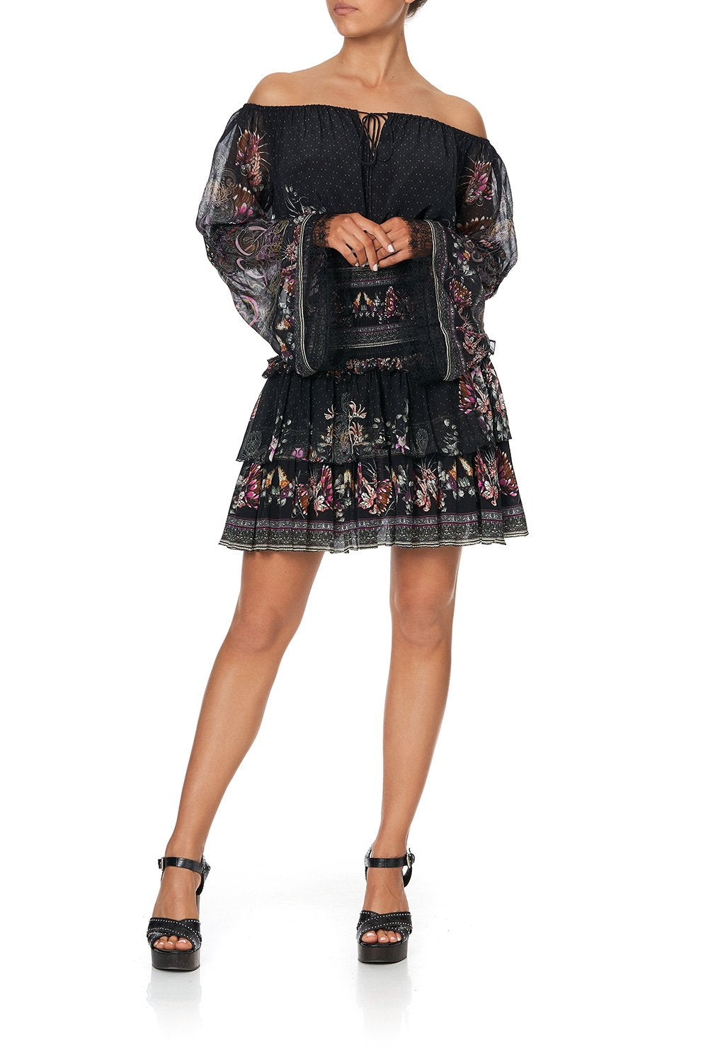 LAYERED FRILL SKIRT RESTLESS NIGHTS