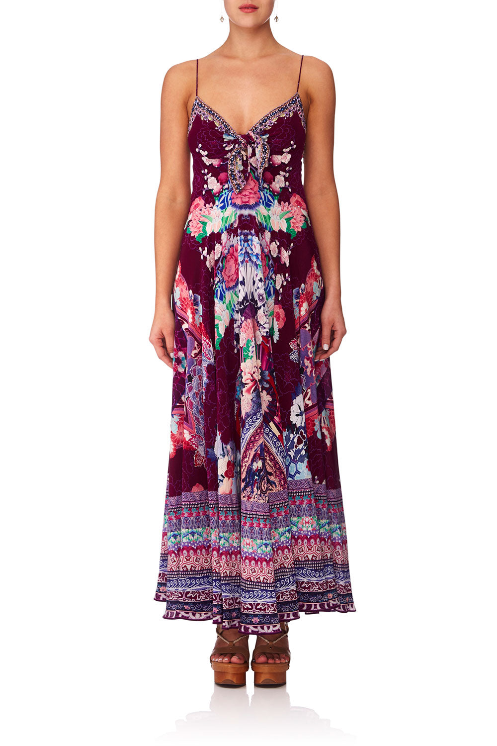 CAMILLA LITTLE OSAKA GIRL LONG DRESS W TIE FRONT