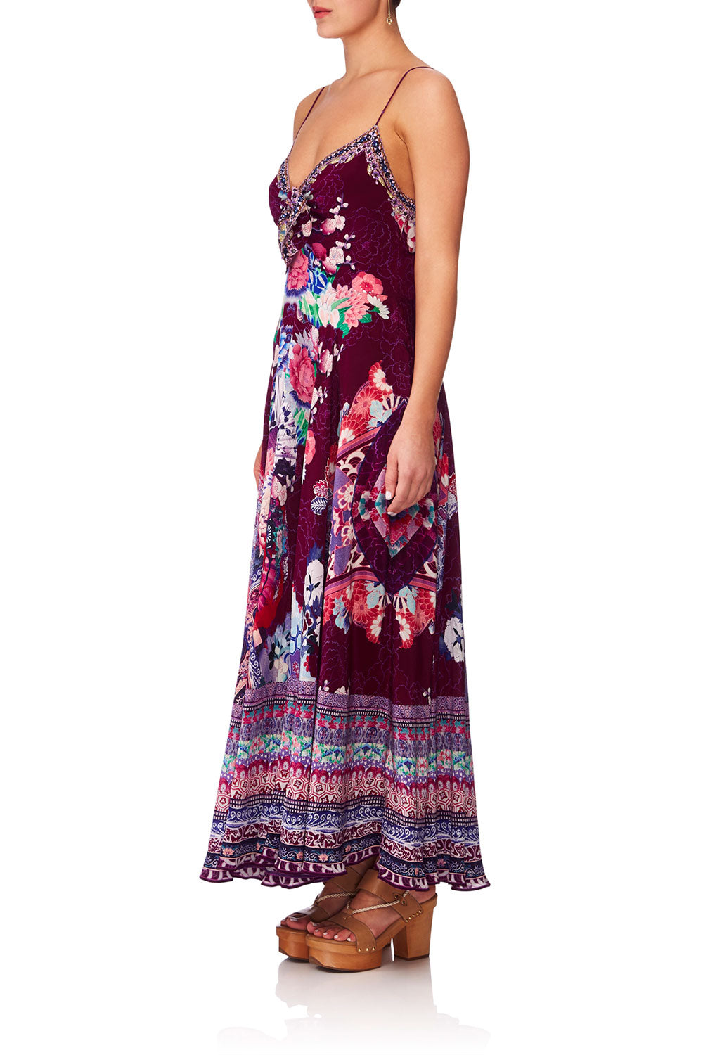 CAMILLA LITTLE OSAKA GIRL LONG DRESS W TIE FRONT