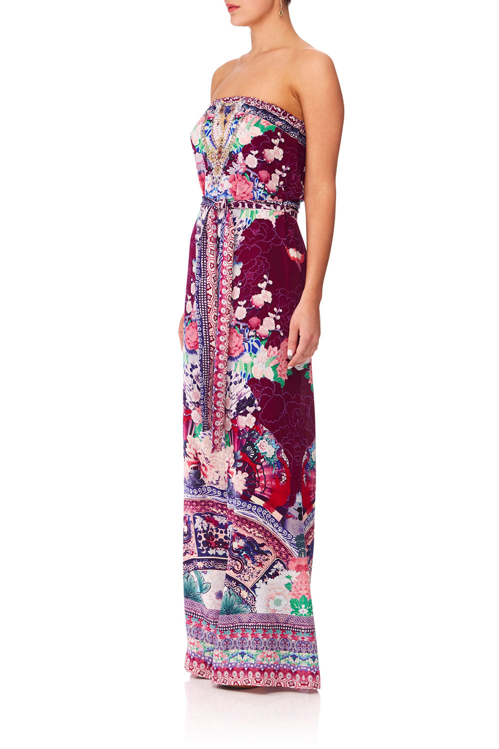 CAMILLA LITTLE OSAKA GIRL TIE WAIST STRAPLESS JUMPSUIT