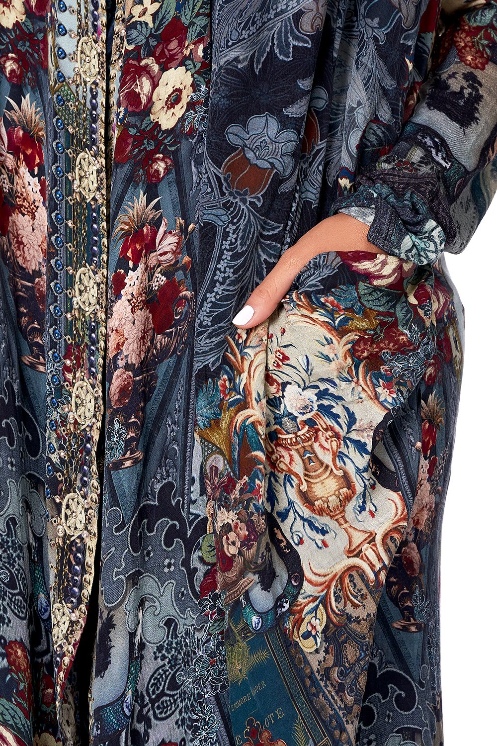 LONG CASUAL JACKET WITH POCKETS HOTEL BOHEME