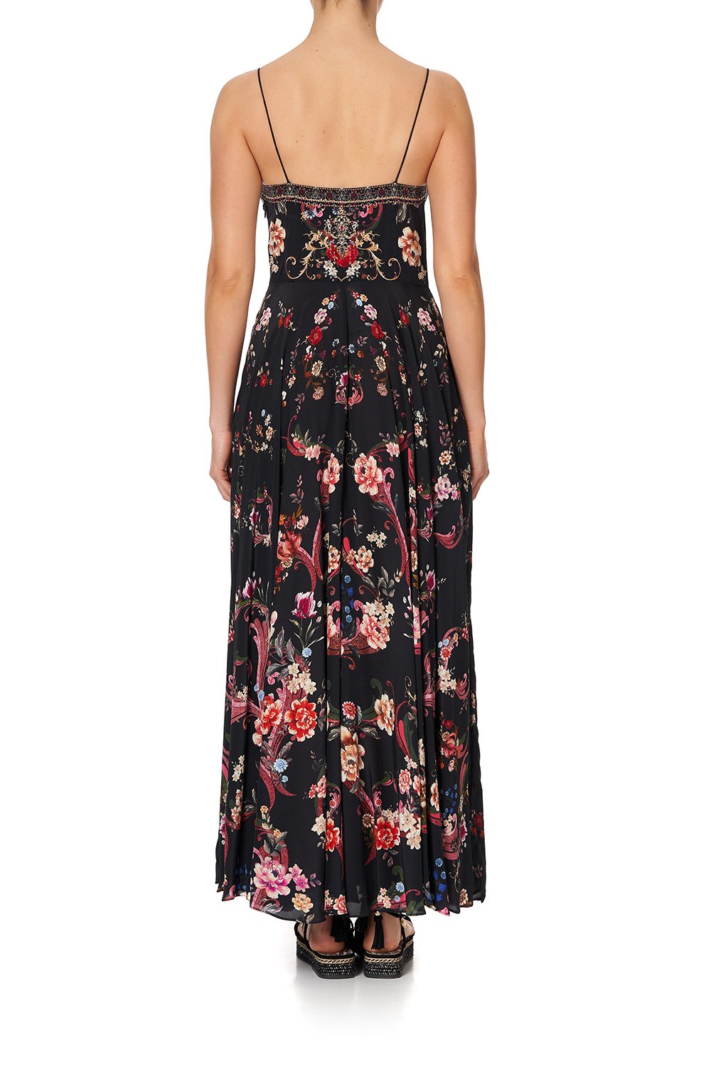 LONG DRESS WITH TIE FRONT A GIRL LIKE YOU