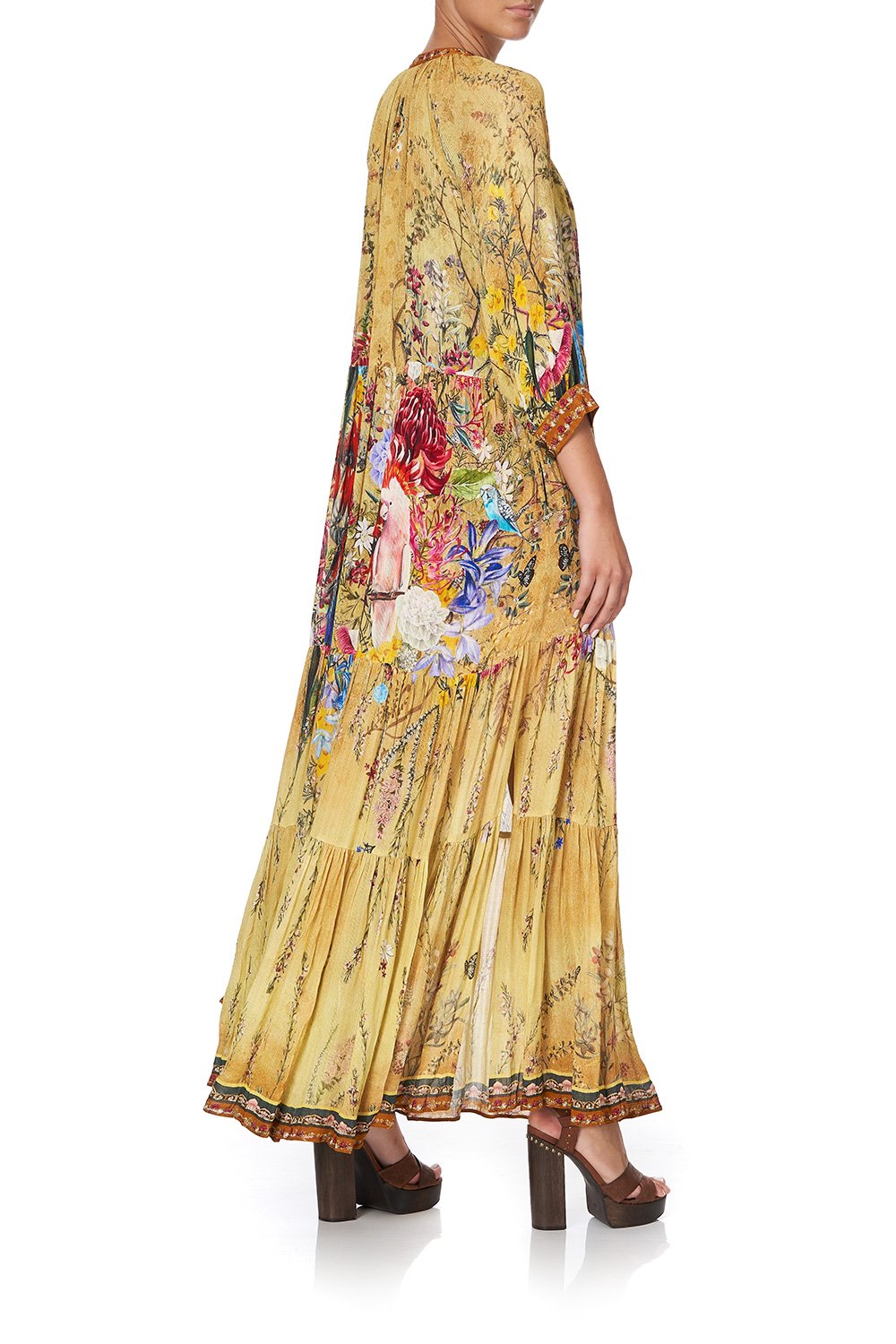 LONG GATHERED PANEL DRESS AMONG THE GUMTREES