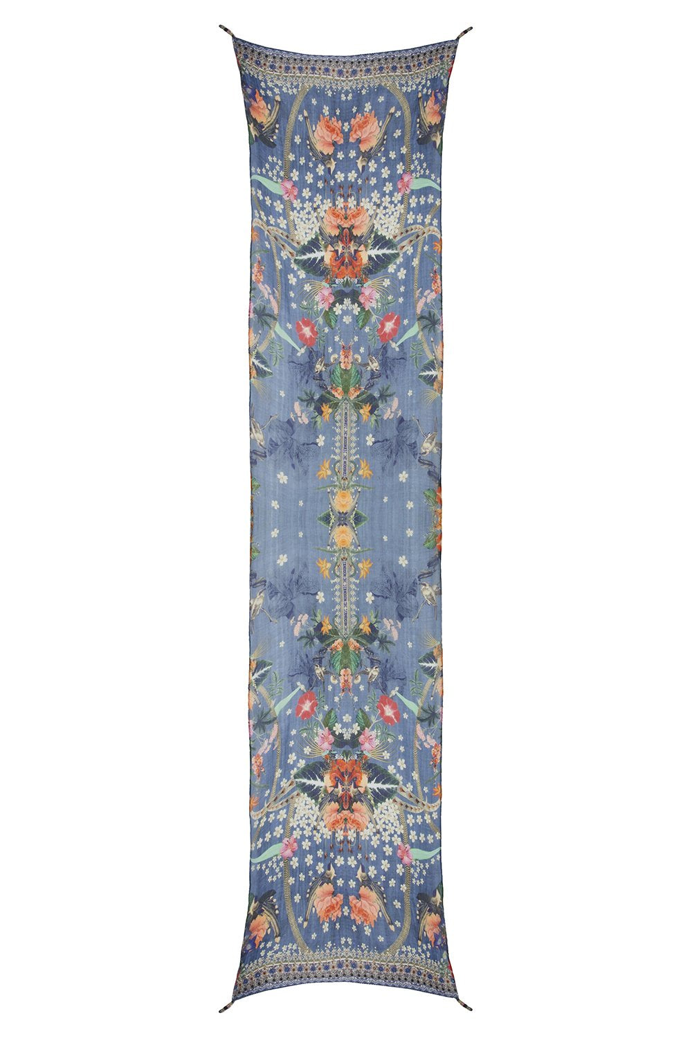 CAMILLA FARAWAY FLORALS LONG SCARF