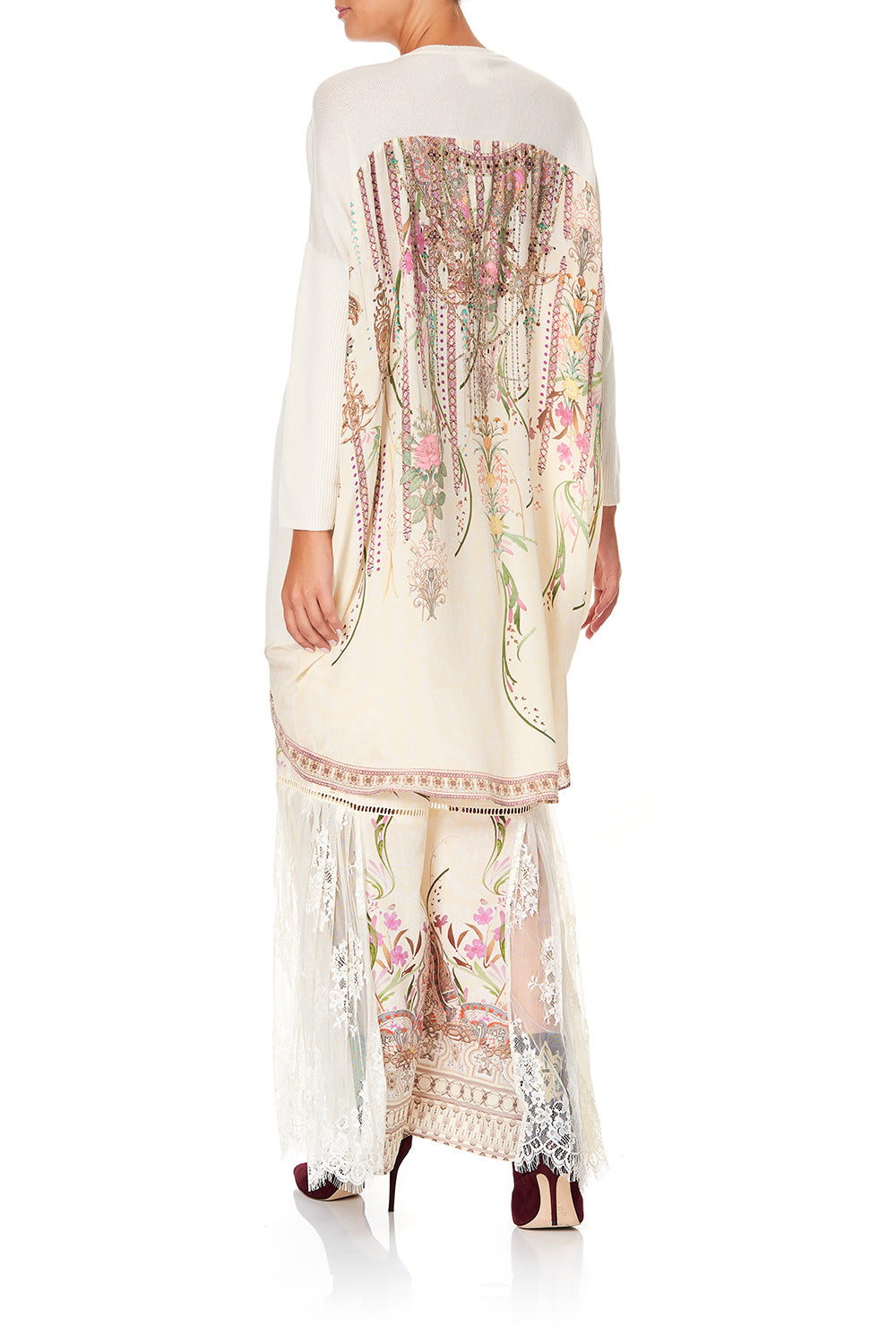 CAMILLA LONG SLEEVE JUMPER WITH PRINT BACK GOLDEN AGE