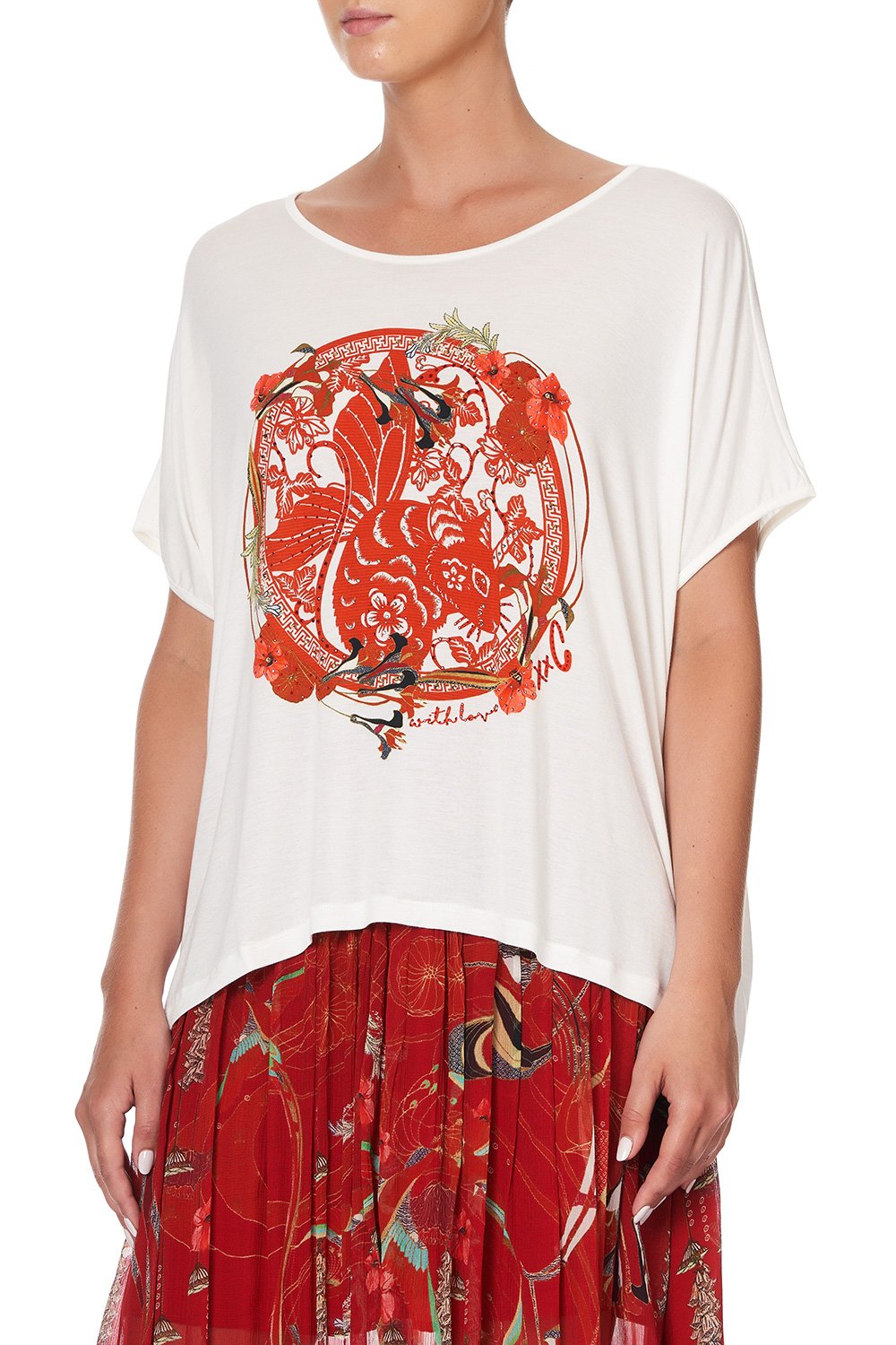 LOOSE FIT ROUND NECK TEE FORBIDDEN FRUIT