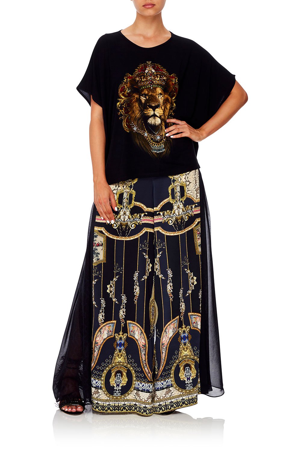 LOOSE FIT ROUND NECK TEE MIDNIGHT MEETING