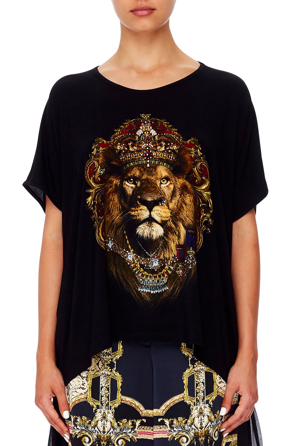 LOOSE FIT ROUND NECK TEE MIDNIGHT MEETING