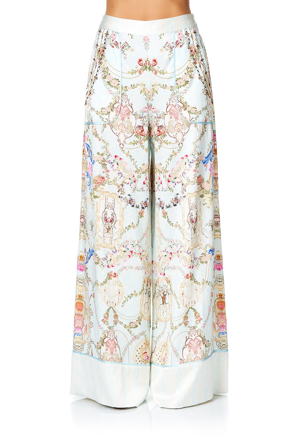 CAMILLA LOUNGE TROUSER WITH CUFFS VERSAILLES SKY