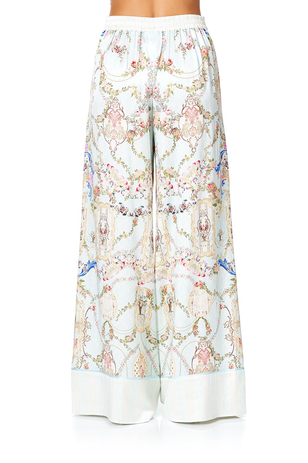 CAMILLA LOUNGE TROUSER WITH CUFFS VERSAILLES SKY