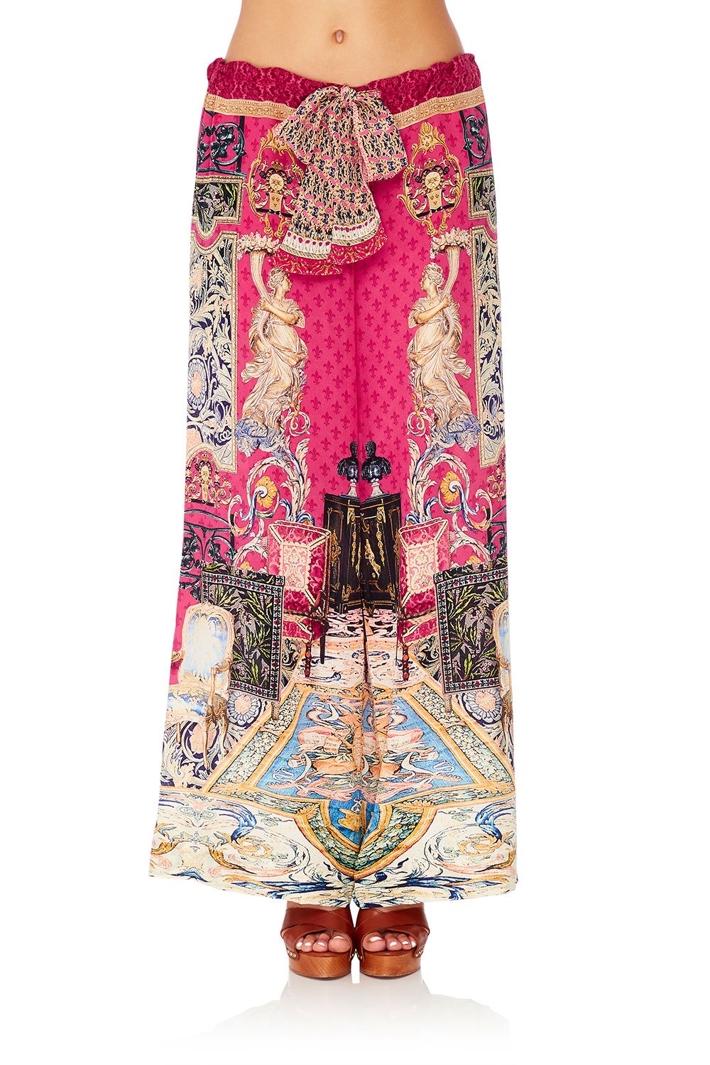 CAMILLA LOUNGE TROUSER WITH TIE WAIST LOUNGE HOUR