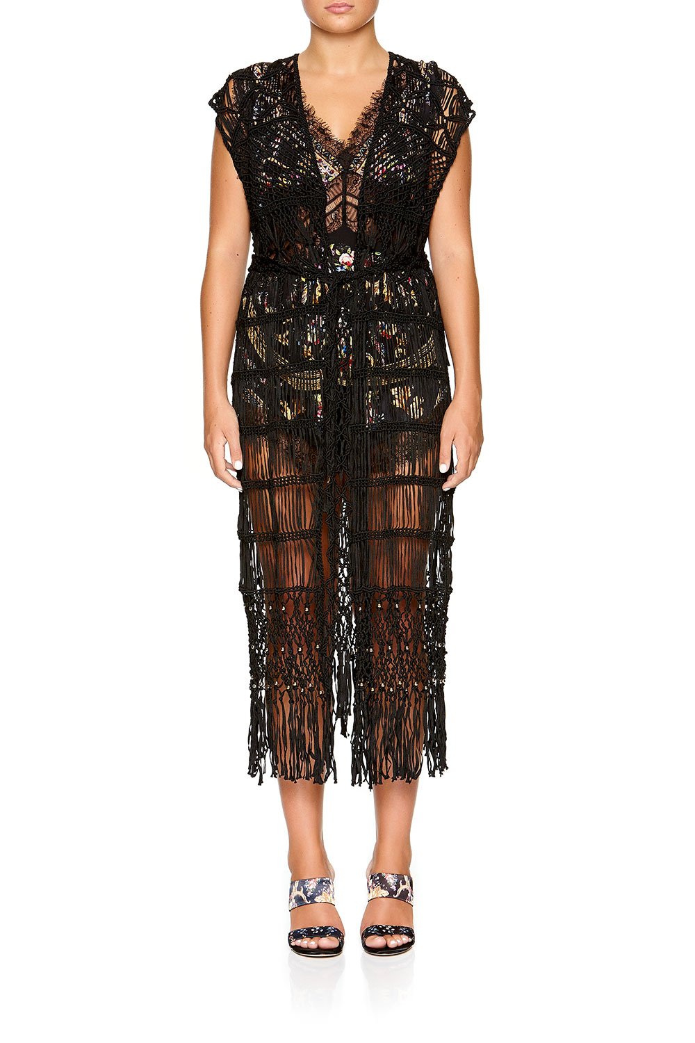 CAMILLA MACRAME VEST FRIEND IN FLORA