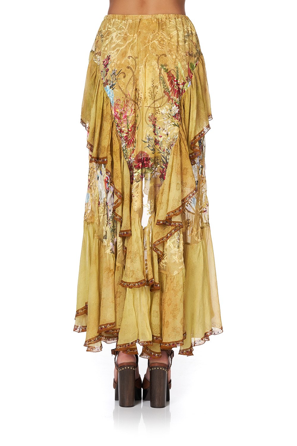 MAXI SKIRT WITH DOUBLE FRILL AMONG THE GUMTREES